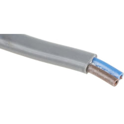 Câble d'alimentation Rs Pro 2x0,75 mm², gaine pvc Gris, 100 ( Prix pour Bobine de 100 Mètres )