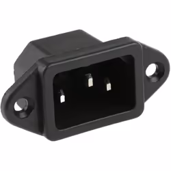 Description générale Ce connecteur IEC de type C14 est conçu pour un montage sur panneau. Il est idéal pour les applications  ...