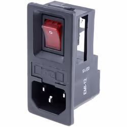 Type de connecteur IEC = C14 Type de montage = Montage rapide Genre = Mâle Courant = 6A Orientation du corps = Droit Type de  ...