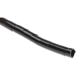Gaine de câble spiralée Rs Pro 4mm 6mm, en Polyéthylène Noir ( Prix pour Bobine de 5 Mètres )