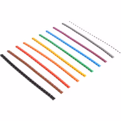 Méthode de fixation = Clipsable Légende = 0 ? 9 Longueur = 2.3mm Quantité = 250 Matériau = Nylon 66 Normes = Conforme à la di ...