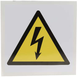 Rs Pro - Panneau de danger, avec pictogramme : Danger Electricité ' ' , Auto-adhésif ( Prix pour 1 )