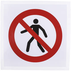 Panneau interdiction, avec pictogramme : Interdit aux piétons ( Prix pour 1 )