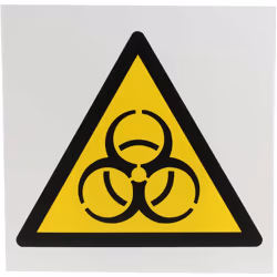 Message texte = Symbol Langage du texte = Aucun Pictogramme = Danger, risque biologique Matériau = Plastique Couleur = Noir / ...