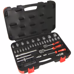 Taille d'entraînement = 1/4", 3/8" Type de kit = Jeu de douilles sans impact Type d'entraînement = Carré Nombre de pièces = 4 ...
