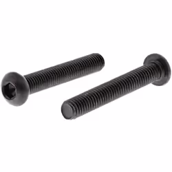 Taille de filetage = M6 Longueur = 40mm Forme de tête = Vis bombée à tête creuse hexagonale Standard DIN = ISO 7380 Matériau  ...