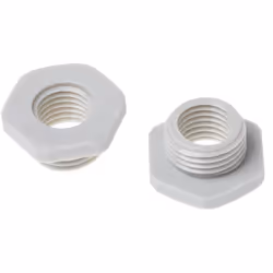 Type = Réducteur Filetage interne = M12 x 1.5 Filetage extérieur = M16 x 1.5 Matériau = Nylon 66 Couleur = Gris Filetage = M1 ...