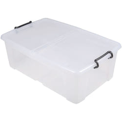 Rs Pro - Boite de rangement Transparent Avec couvercle 50L, 230mm x 450mm x 700mm ( Prix pour Paquet de 5 )