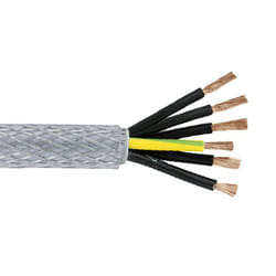 Câble de contrôle sy 8 x 1 mm², Blindé, en Chlorure de polyvinyle pvc ( Prix pour Bobine de 50 Mètres )