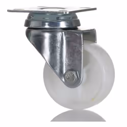 Diamètre roue = 50mm Capacité de charge = 50kg Hauteur hors tout = 72mm Largeur roue = 18mm Type de montage = Platine Rotatio ...
