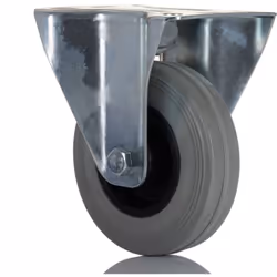 Diamètre roue = 100mm Capacité de charge = 70kg Hauteur hors tout = 128mm Largeur roue = 24mm Type de montage = Platine Rotat ...
