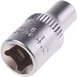 Taille d’écrou = 4.5mm Taille d'entraînement = 1/4'' Type d'empreinte = Hexagonal Type d'entraînement = Carré Finition = Sabl ...