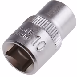 Taille d’écrou = 10mm Taille d'entraînement = 3/8" Type d'empreinte = Bi-Hexagone Type d'entraînement = Carré Finition = Sabl ...