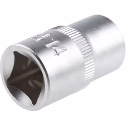 Taille d’écrou = 14mm Taille d'entraînement = 1/2" Type d'empreinte = Bi-Hexagone Type d'entraînement = Carré Finition = Sabl ...