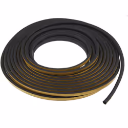 Longueur = 20m Largeur = 12mm Hauteur = 10 mm Matériau = EPDM Couleur = noir Bande d'étanchéité de porte et fenêtre en caoutc ...