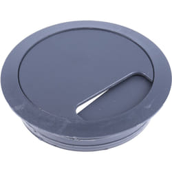 Rs Pro - Passe-câble pour bureau Gris d 80mm ( Prix pour 1 )