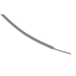 Câble pour environnement difficile Rs Pro 0,6 mm², 20 awg, 200°C max, ptfe Gris, 100m ( Prix pour Bobine de 100 Mètres )