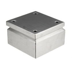 Rs Pro - Boitier de raccordement en Acier inoxydable 150 x 150 x 80mm 0 voies, IP66 ( Prix pour 1 )