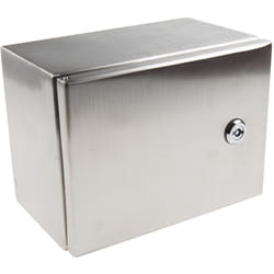 Coffret mural RS PRO en Acier inoxydable 304 dim. ext. 240 x 180 x 150mm, IP66 ( Prix pour 1 )