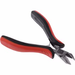 Type = Pince coupante latérale pour l'électronique Longueur hors tout = 114 mm Matériau = Acier chrome vanadium Pinces coupan ...