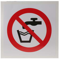 Panneau interdiction, avec pictogramme : Eau non potable ( Prix pour 1 )