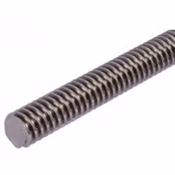 Taille du cordon = 5mm Diamètre d'arbre = 22mm Longueur d'arbre = 1000mm Vis-mère - Acier. Les formes de filetages laminés tr ...