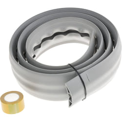 Protège câble RS PRO, Ø interne: 19mm 19 x 10.9mm, long.: 1.83m, larg.: 66 mm, PVC Gris ( Prix pour 1 )