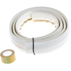 Rs Pro - Protège câble ø interne: 14.8mm 14.8 x 7.8mm, long.: 1.83m, larg.: 50,8 mm, pvc Blanc ( Prix pour 1 )