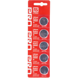 Pile bouton CR2025 Rs Pro 3V, 20mm ( Prix pour Paquet de 5 )