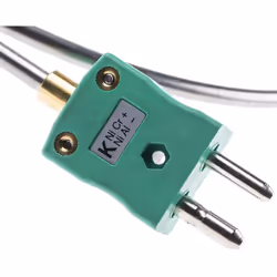 Type de thermocouple = K Diamètre de la sonde = 4.5mm Longueur de la sonde = 750mm Température maximum détectée = +1100°C Typ ...