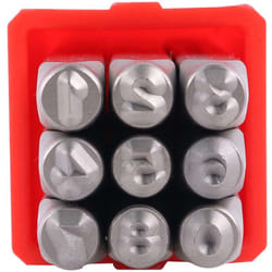 Rs Pro - Kit de poinçons de gravure des nombres (0 8) x 9 pièces ( Prix pour 1 )