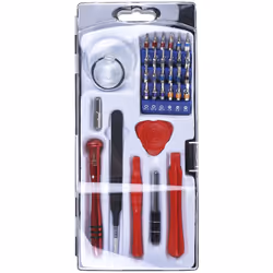 Type de kit = Réparation téléphonique Contenu du set = Brucelles Nombre de pièces = 32 Type de stockage = Malette RS PRO 12