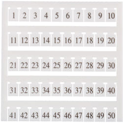 Rs Pro - Etiquette d'identification à utiliser avec Bloc de jonction à verrouillage à vis ( Prix pour Paquet de 2 )