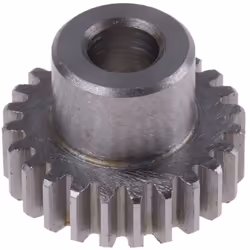Module = 0.8 Nombre de dents = 24 Matériau = Acier Diamètre d'alésage = 6mm Diamètre du moyeu = 12mm Diamètre Primitif = 19.2 ...