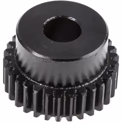 Module = 0.8 Nombre de dents = 40 Matériau = Acier Diamètre d'alésage = 8mm Diamètre du moyeu = 19mm Diamètre Primitif = 32mm ...