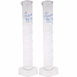 Matériau = PMP Capacité = 50ml Graduations = Oui Longueur = 200mm Vérins de mesure RS avec graduations imprimées, classe A, e ...