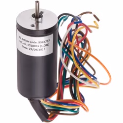 Tension d'alimentation = 24 V Type de moteur V c.c. = Brushless Vitesse de sortie = 4 600 tr/min Diamètre d'arbre = 6.2mm Cou ...