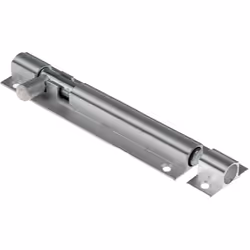 Matériau = Aluminium Longueur = 100mm Verrou à pêne droit, en aluminium. Verrou à pêne droit, en aluminium