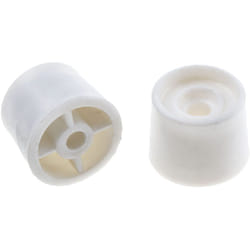 Arrêt de porte RS PRO en PVC Blanc, Dia. 25mm ( Prix pour Paquet de 4 )