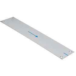 Plaque d'obturation en Acier inoxydable, fixation Vis, Dimensions 330 x 75mm ( Prix pour 1 )
