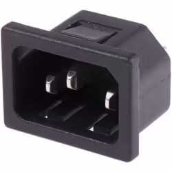 Type de connecteur IEC = C14 Type de montage = Montage rapide Genre = Mâle Courant = 10 A, 15A Orientation du corps = Droit T ...