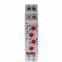 Tension d'alimentation = 12 ? 240V c.a. / V c.c. Type de montage = Rail DIN Nombre de contacts = 1 Plage de temps = 0.1 s ? 1 ...