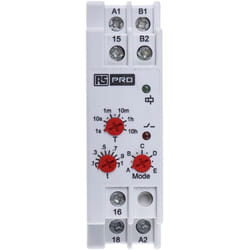 Rs Pro - Relais temporisé 24 240V c.a. / v c.c., Rail din, 1 contact ( Prix pour 1 )
