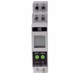 Tension d'alimentation = 24 ? 240V c.a. / V c.c. Type de montage = Rail DIN Nombre de contacts = 2 Plage de temps = 01. s ? 9 ...