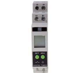 Rs Pro - Relais temporisé 24 240V c.a. / v c.c., Rail din, 2 contacts ( Prix pour 1 )
