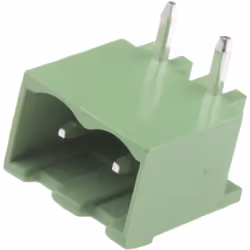 Pas = 5.08mm Nombre de contacts = 2 Nombre de rangées = 1 Orientation du corps = Angle droit Enveloppé/Non-Enveloppé = Envelo ...