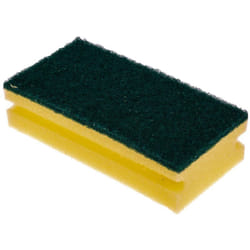 Eponge avec tampon à récurer Noir, Jaune Rs Pro pour Industrielle, cuisine ( Prix pour Sachet de 10 )