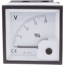 Voltmètre analogique RS PRO, V c.c. 0 20V, ±1,5 % ( Prix pour 1 )