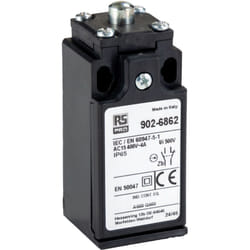 Rs Pro - Interrupteur de fin de course Poussoir, no/nf, 10A, 400V ( Prix pour 1 )