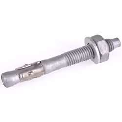 Taille de filetage = M12 Type = Boulon traversant galvanisé Longueur = 85mm Diamètre de trous de fixation = 12mm Epaisseur ma ...